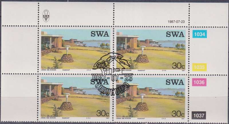 Stamps Control Blocks 1987 Tourist Camps