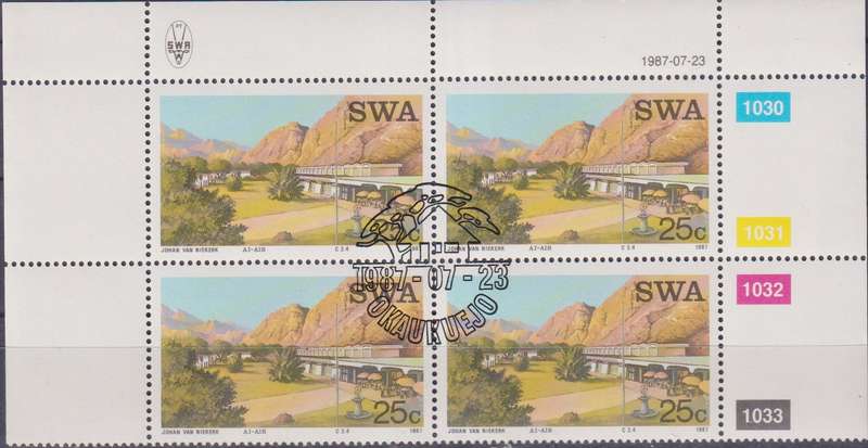 Stamps Control Blocks 1987 Tourist Camps