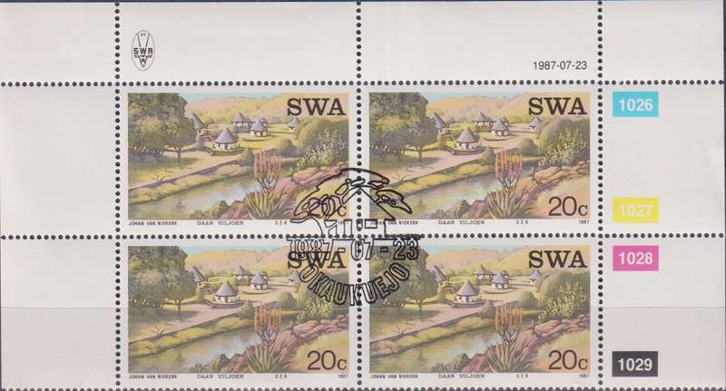 Stamps Control Blocks 1987 Tourist Camps
