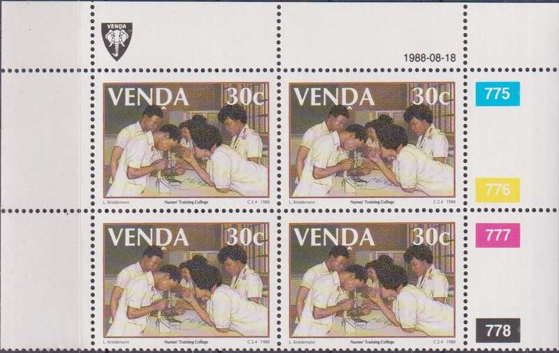 Stamp Control Blocks Venda 1988 Shayandima Nursing School