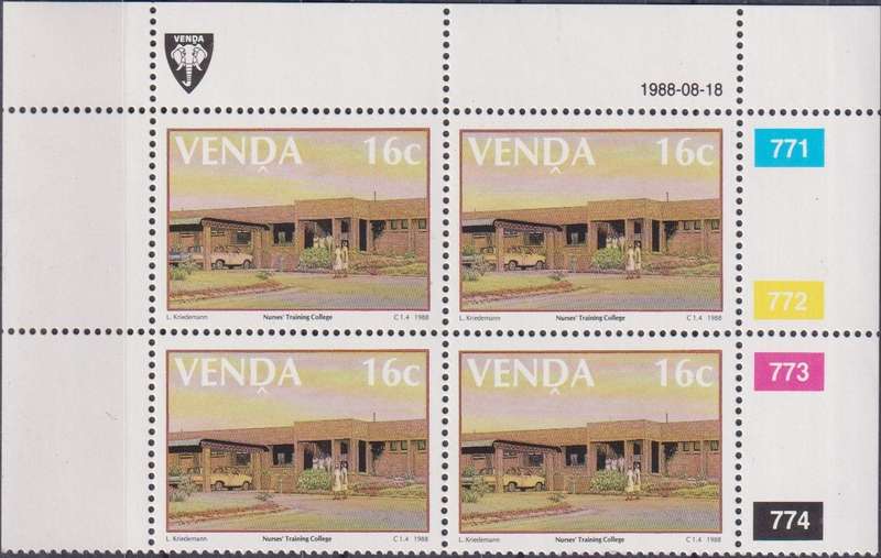 Stamp Control Blocks Venda 1988 Shayandima Nursing School