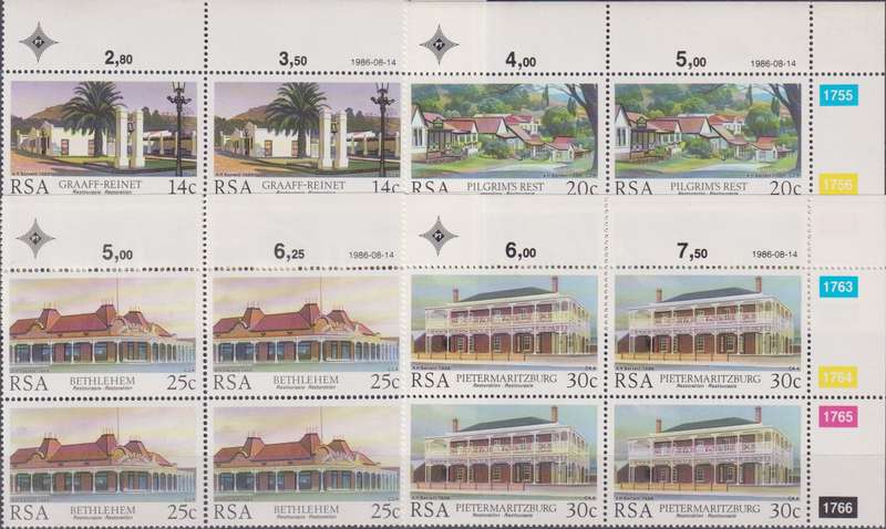 Stamps Control Block RSA 1986 Restoration of Historic Buildings