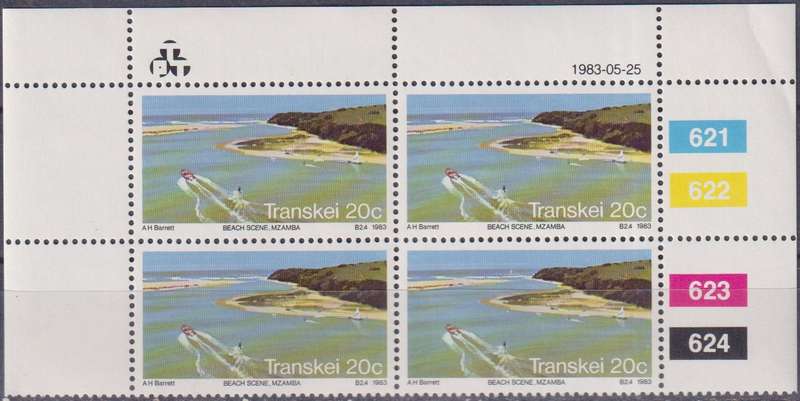 Stamps Control Blocks Transkei 1983 Tourism
