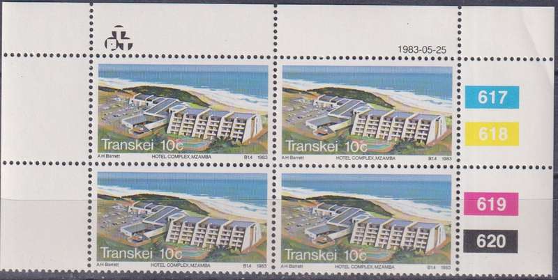 Stamps Control Blocks Transkei 1983 Tourism
