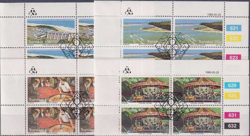 Stamps Control Blocks Transkei 1983 Tourism