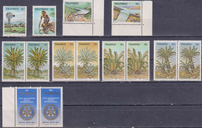 Stamp Control Blocks Transkei Mix World