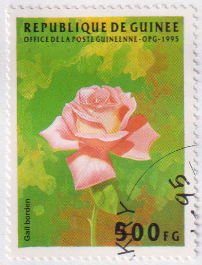 Stamp Thematic Flowers ULM Guinea
