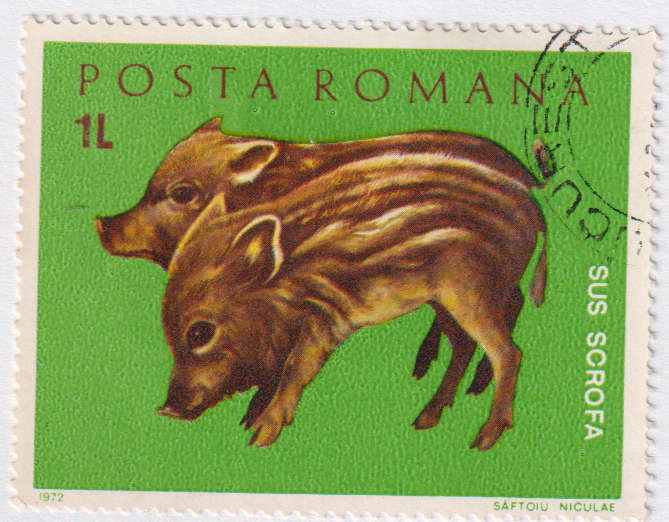 Stamp Thematic Animals ULM Romania
