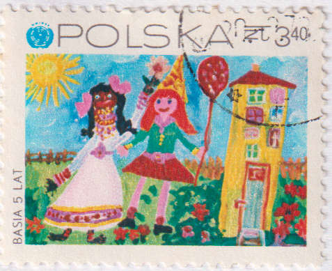 Stamps  1971 The 25th Anniversary of UNICEF (the United Nations Children's Emergency Fund) Poland