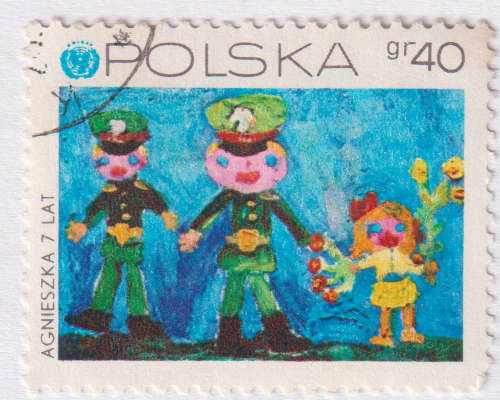 Stamps  1971 The 25th Anniversary of UNICEF (the United Nations Children's Emergency Fund) Poland