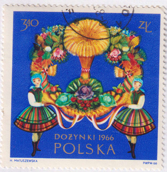 Stamps 1966 The Polish Harvest Festival of 1966 Poland