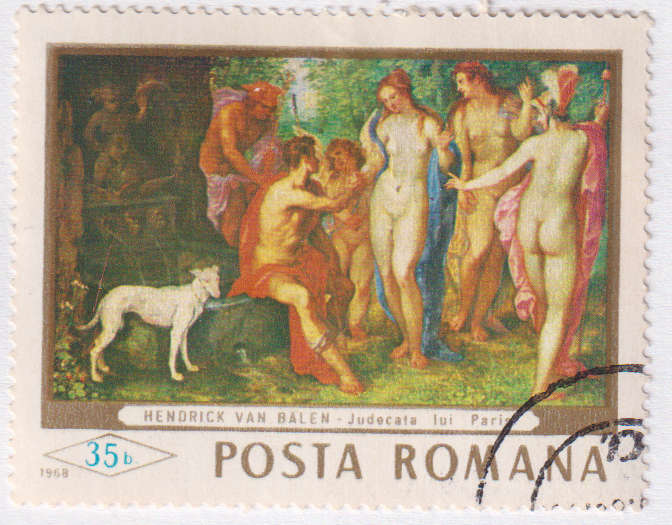Stamps 1968 Paintings in the National Gallery, Bucharest Romania
