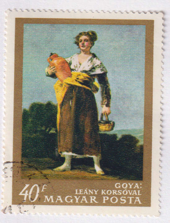 Stamps 1968 Paintings in Fine Arts Museum, Budapest Hungary