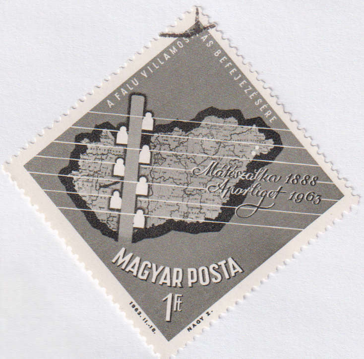 Stamps 1963 Completion of the Electrification of Hungarian Villages Hungary