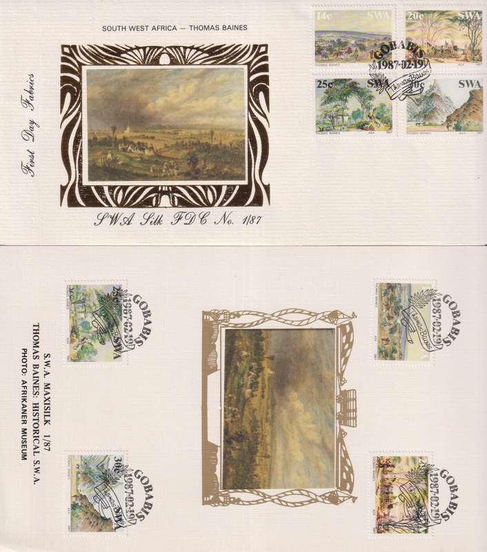 Stamps SWA Silk 1987 Historic Southwest Africa