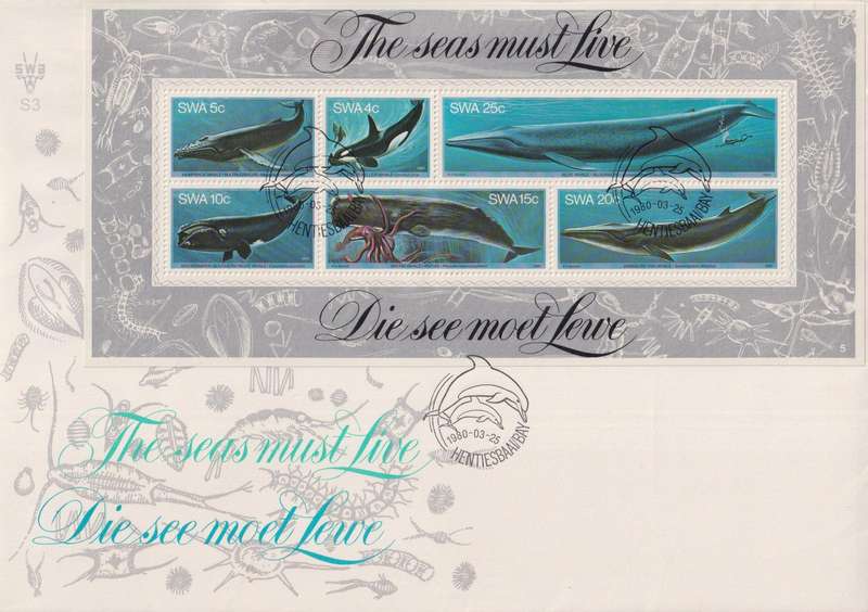 FDC SWA 1980 Whales