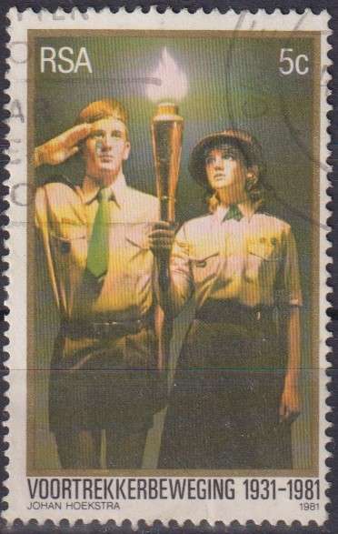 Stamps RSA 1981 The 50th Anniversary of Voortrekker Movement (Afrikaans Cultural Youth Organization)