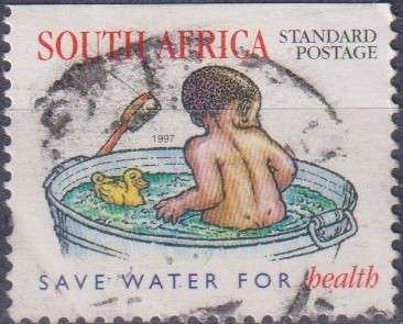 Stamps RSA 1997 National Water Conservation - Imperforated on 1 or 2 Sides and with or without Safet