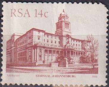 Stamps RSA 1986 Buildings