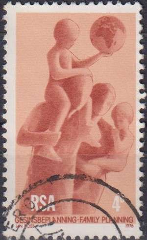 Stamps RSA 1976 Family Planning and Child Welfare