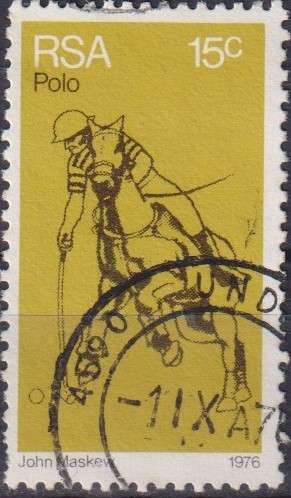 Stamps RSA 1976 The 100th Anniversary of Polo in South Africa - Fluorescent Paper