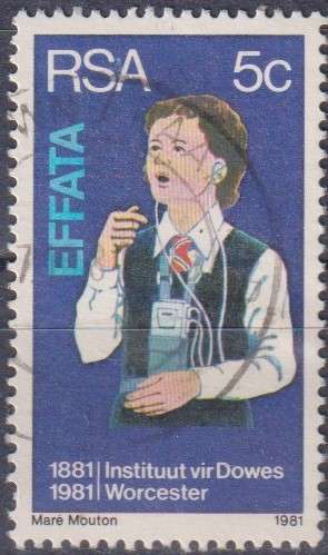 Stamps RSA 1981 The 100th Anniversary of the Institutes for Deaf and Blind, Worcester