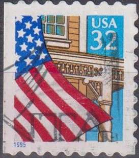 Stamps USA 1995 Flag Over Porch