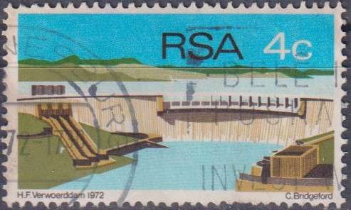 Stamps RSA 1972 Opening of Hendrik Verwoerd Dam