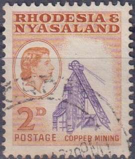 Stamps Rhodesia 1959 -1962 Queen Elizabeth II , Local Motives