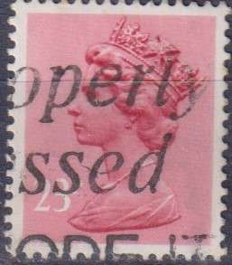 Stamps GB Machims  Queen heads