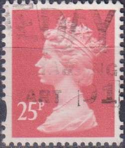 Stamps GB Machims  Queen heads