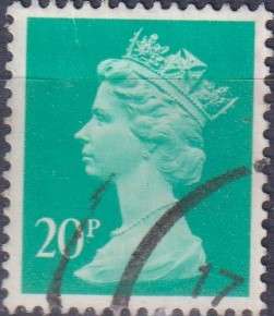 Stamps GB Machims  Queen heads