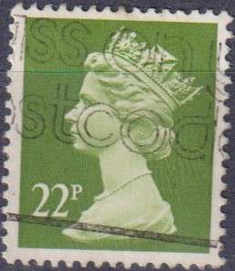 Stamps GB Machims  Queen heads
