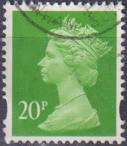 Stamps GB Machims  Queen heads