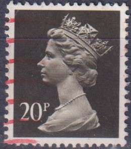 Stamps GB Machims  Queen heads
