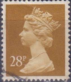 Stamps GB Machims  Queen heads