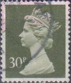 Stamps GB Machims  Queen heads