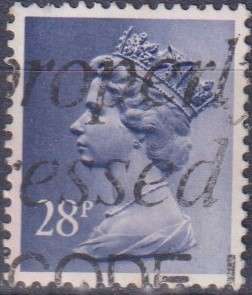 Stamps GB Machims  Queen heads