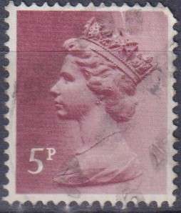 Stamps GB Machims  Queen heads