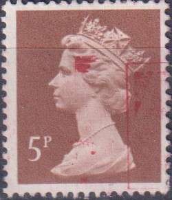 Stamps GB Machims  Queen heads