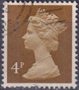 Stamps GB Machims  Queen heads