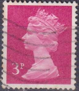 Stamps GB Machims  Queen heads