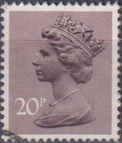 Stamps GB Machims  Queen heads