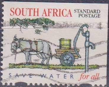 Stamps RSA 1997 National Water Conservation - Imperforated on 1 or 2 Sides and with or without Safet