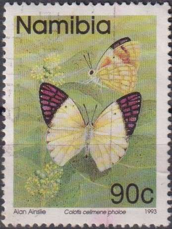 Stamps Namibia 1993 Butterflies