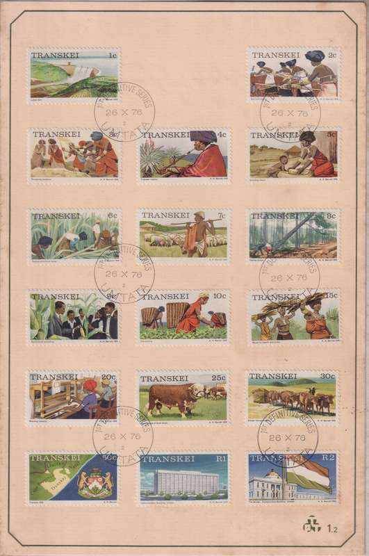 Stamps Transkei First Definitive Series 1976