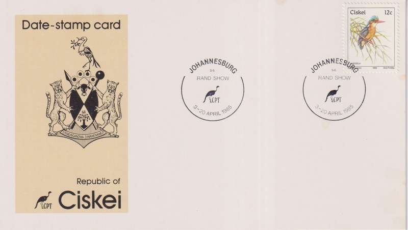 Fist Day Stamp Card Ciskei