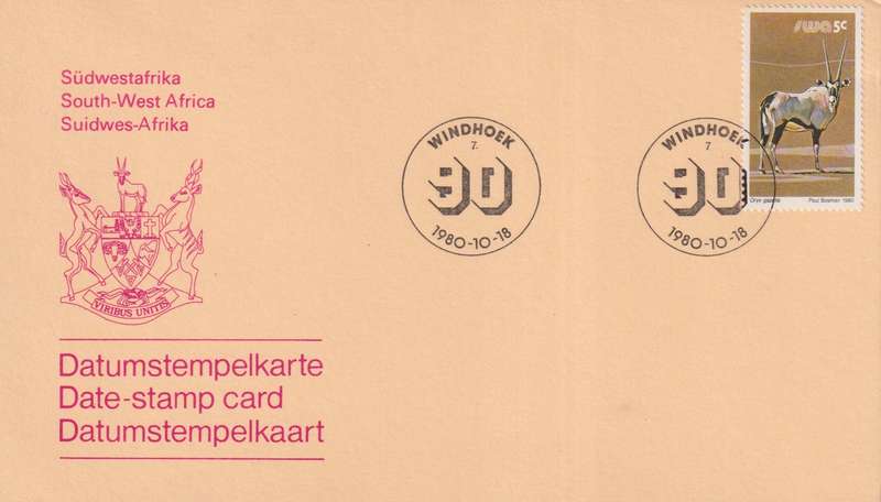 Fist Day Stamp Card SWA