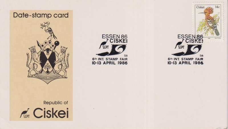 Fist Day Stamp Card Ciskei
