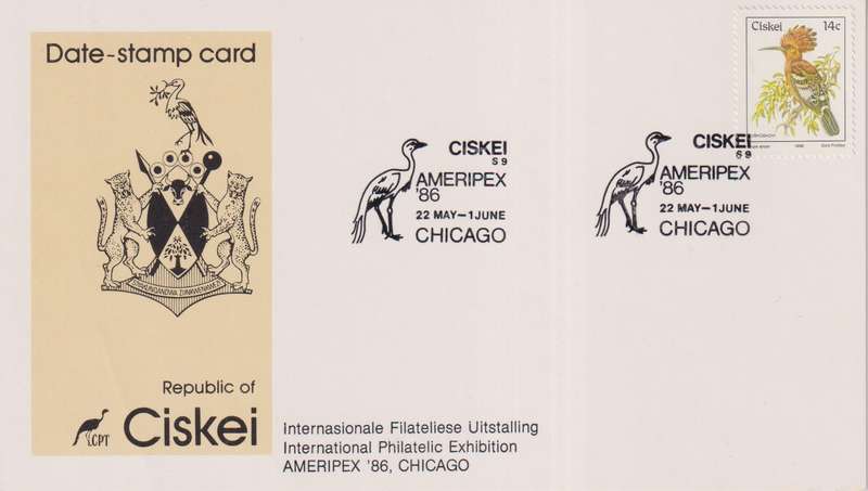 Fist Day Stamp Card Ciskei
